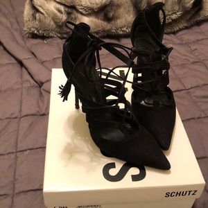 Schutz black heels